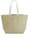 W466/WM466 SOFT WASHED JUTE BEACH BAG Natural colour image